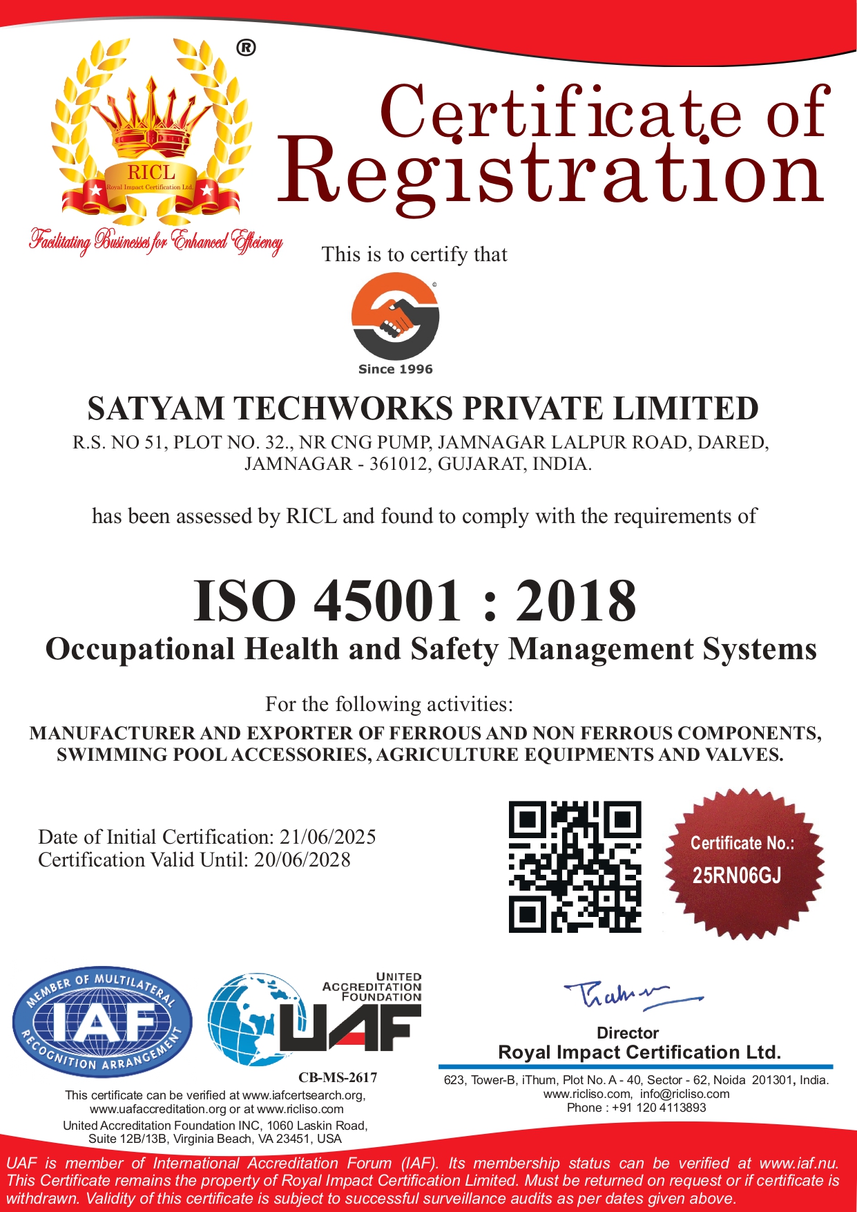 health and safty managemant